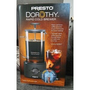 Presto Dorothy Rapid Cold Brewer. 22 Ounces. Portable. Unopened.